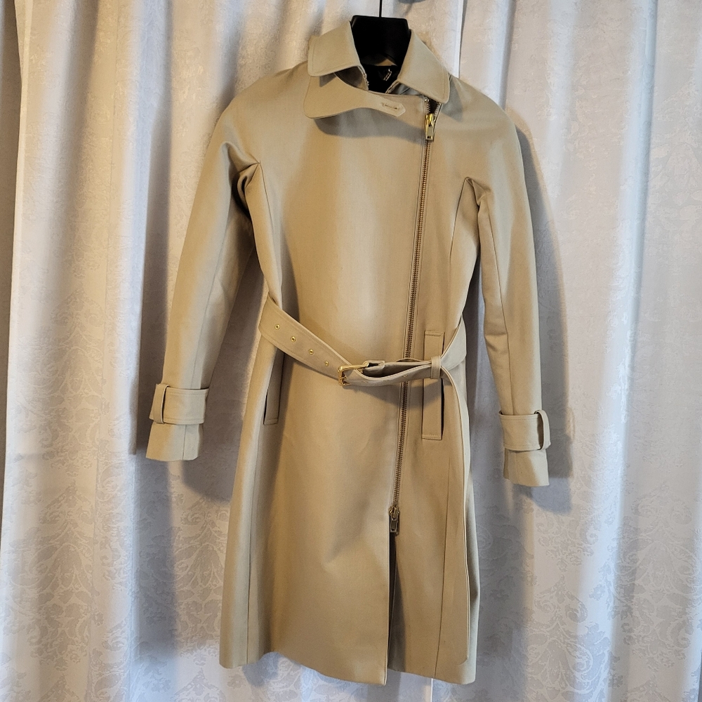 J. Crew Classic, Luxury, Women Trench Coat, Size 00, Vintage Khaki, Fall - Picture 15 of 16